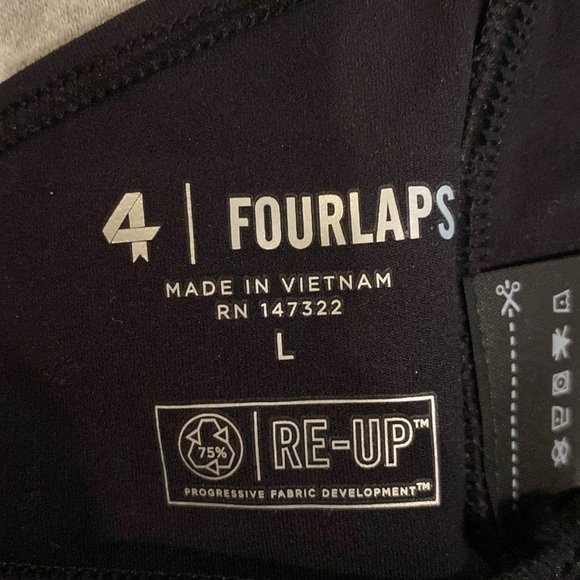 Fourlaps Vitality Sports Bra Size L Women's Black Sports Bra - Picture 6 of 8